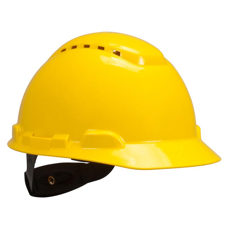 หมวกนิรภัย3Mมีรูระบายสีเหลือง